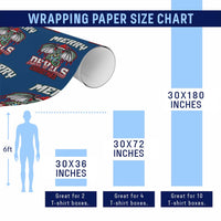 Jersey Devil Wrapping Paper Roll Merry Devils Xmas Cryptid Gift - Wonder Print Shop