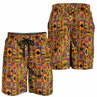 Kente African Pattern Shorts for Men - Wonder Print Shop