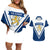 Finland Hockey 2024 Couples Matching Off Shoulder Short Dress and Hawaiian Shirt Come on Leijonat - Wonder Print Shop