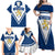 Finland Hockey 2024 Family Matching Off Shoulder Maxi Dress and Hawaiian Shirt Come on Leijonat - Wonder Print Shop