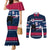 USA Hockey 2024 Couples Matching Mermaid Dress and Long Sleeve Button Shirt Go Team USA