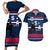 USA Hockey 2024 Couples Matching Short Sleeve Bodycon Dress and Hawaiian Shirt Go Team USA - Wonder Print Shop