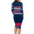 USA Hockey 2024 Family Matching Long Sleeve Bodycon Dress and Hawaiian Shirt Go Team USA - Wonder Print Shop