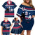 USA Hockey 2024 Family Matching Off Shoulder Short Dress and Hawaiian Shirt Go Team USA - Wonder Print Shop