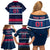 USA Hockey 2024 Family Matching Off Shoulder Short Dress and Hawaiian Shirt Go Team USA - Wonder Print Shop