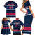 USA Hockey 2024 Family Matching Short Sleeve Bodycon Dress and Hawaiian Shirt Go Team USA - Wonder Print Shop