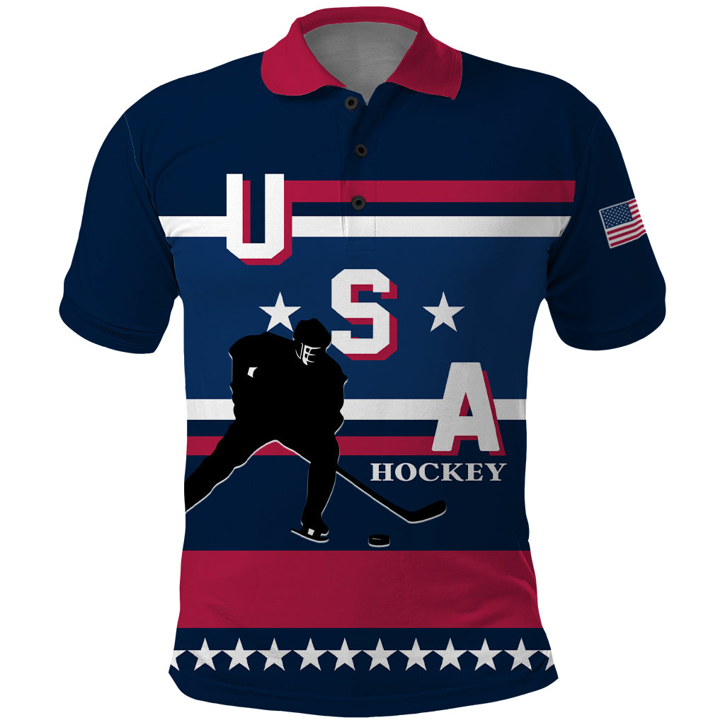 USA Hockey 2024 Polo Shirt Go Team USA - Wonder Print Shop