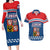 Czech Hockey 2024 Couples Matching Long Sleeve Bodycon Dress and Hawaiian Shirt Come on Czechia - Wonder Print Shop