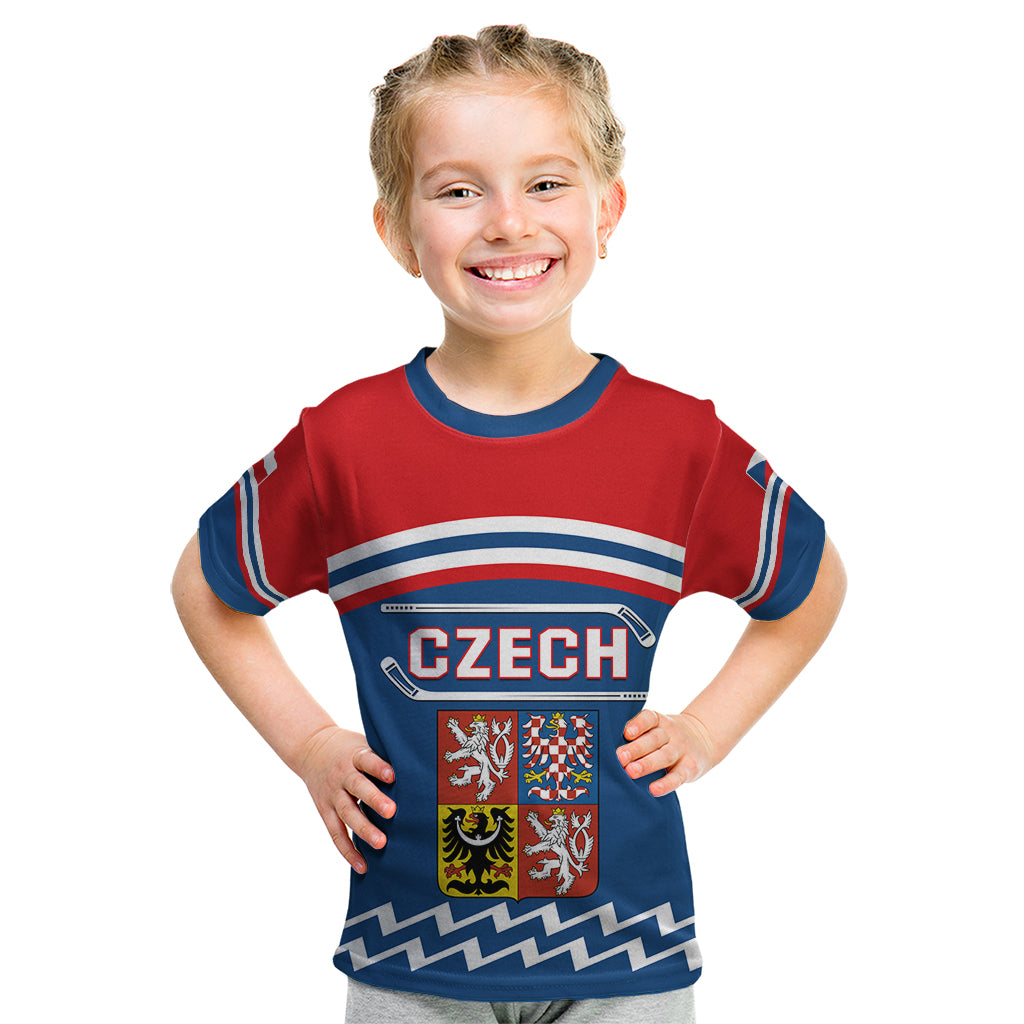 Czech Hockey 2024 Kid T Shirt Come on Czechia - Wonder Print Shop