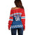 Czech Hockey 2024 Off Shoulder Sweater Come on Czechia - Wonder Print Shop