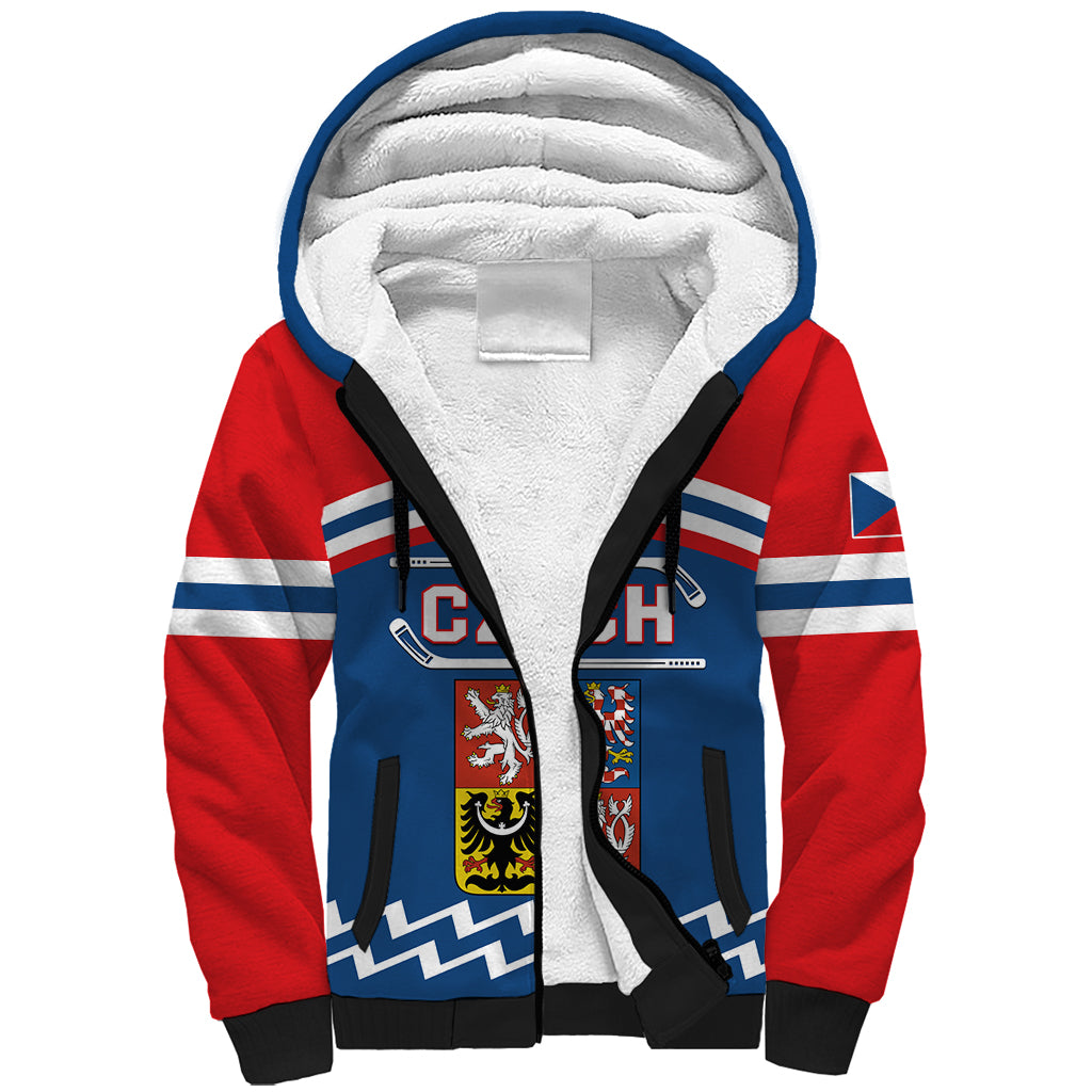 Czech Hockey 2024 Sherpa Hoodie Come on Czechia