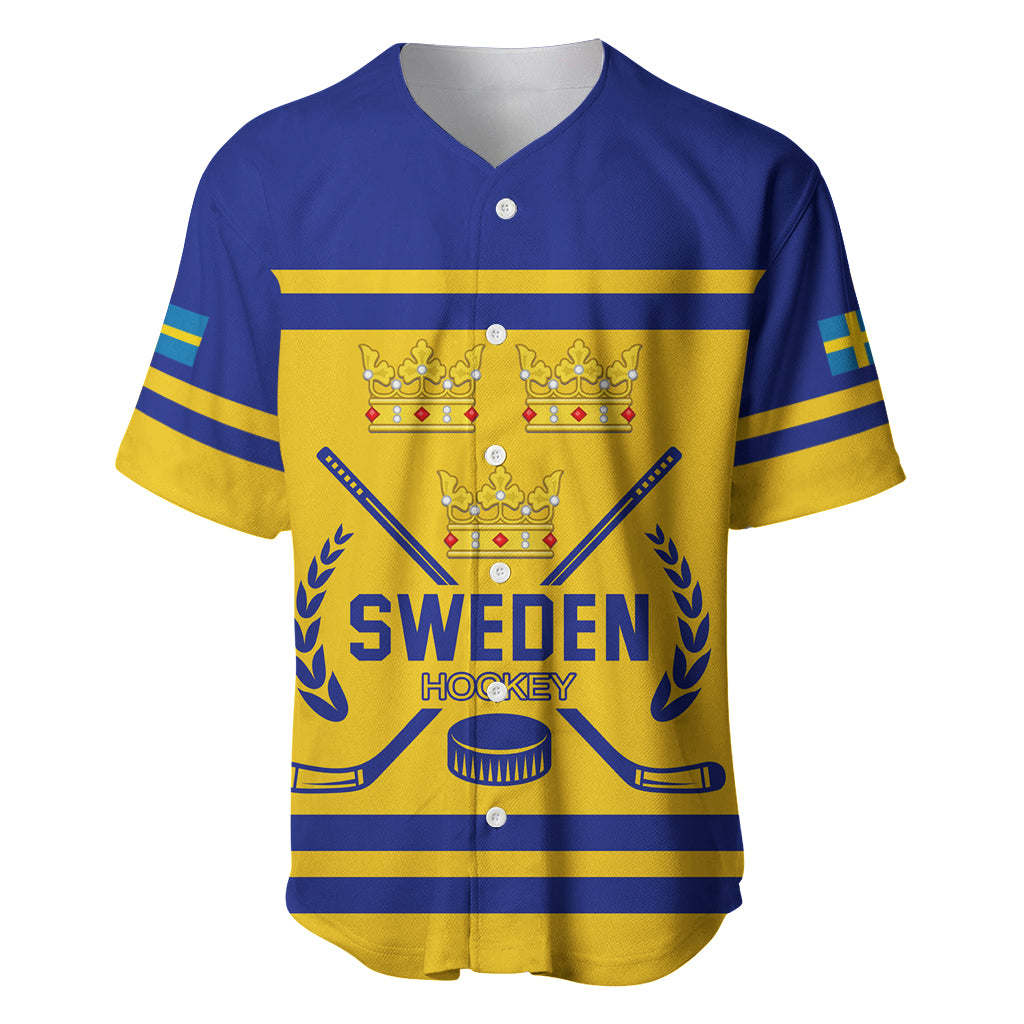 Sweden Hockey 2024 Baseball Jersey Tre Kronor Come on - Wonder Print Shop