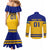 Sweden Hockey 2024 Couples Matching Mermaid Dress and Long Sleeve Button Shirt Tre Kronor Come on