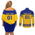 Sweden Hockey 2024 Couples Matching Off Shoulder Short Dress and Long Sleeve Button Shirt Tre Kronor Come on - Wonder Print Shop