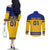 Sweden Hockey 2024 Couples Matching Off The Shoulder Long Sleeve Dress and Long Sleeve Button Shirt Tre Kronor Come on