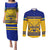 Sweden Hockey 2024 Couples Matching Puletasi and Long Sleeve Button Shirt Tre Kronor Come on - Wonder Print Shop