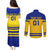 Sweden Hockey 2024 Couples Matching Puletasi and Long Sleeve Button Shirt Tre Kronor Come on - Wonder Print Shop