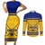 Sweden Hockey 2024 Couples Matching Short Sleeve Bodycon Dress and Long Sleeve Button Shirt Tre Kronor Come on - Wonder Print Shop