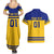 Sweden Hockey 2024 Couples Matching Summer Maxi Dress and Hawaiian Shirt Tre Kronor Come on - Wonder Print Shop