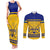 Sweden Hockey 2024 Couples Matching Tank Maxi Dress and Long Sleeve Button Shirt Tre Kronor Come on - Wonder Print Shop