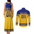 Sweden Hockey 2024 Couples Matching Tank Maxi Dress and Long Sleeve Button Shirt Tre Kronor Come on - Wonder Print Shop