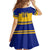 Sweden Hockey 2024 Family Matching Long Sleeve Bodycon Dress and Hawaiian Shirt Tre Kronor Come on - Wonder Print Shop