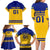 Sweden Hockey 2024 Family Matching Long Sleeve Bodycon Dress and Hawaiian Shirt Tre Kronor Come on - Wonder Print Shop