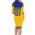 Sweden Hockey 2024 Family Matching Long Sleeve Bodycon Dress and Hawaiian Shirt Tre Kronor Come on - Wonder Print Shop