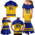 Sweden Hockey 2024 Family Matching Mermaid Dress and Hawaiian Shirt Tre Kronor Come on - Wonder Print Shop