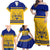 Sweden Hockey 2024 Family Matching Off Shoulder Maxi Dress and Hawaiian Shirt Tre Kronor Come on - Wonder Print Shop