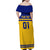 Sweden Hockey 2024 Family Matching Off Shoulder Maxi Dress and Hawaiian Shirt Tre Kronor Come on - Wonder Print Shop