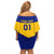 Sweden Hockey 2024 Family Matching Off Shoulder Short Dress and Hawaiian Shirt Tre Kronor Come on - Wonder Print Shop