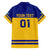 Sweden Hockey 2024 Family Matching Short Sleeve Bodycon Dress and Hawaiian Shirt Tre Kronor Come on - Wonder Print Shop