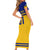 Sweden Hockey 2024 Family Matching Short Sleeve Bodycon Dress and Hawaiian Shirt Tre Kronor Come on - Wonder Print Shop