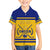 Sweden Hockey 2024 Family Matching Short Sleeve Bodycon Dress and Hawaiian Shirt Tre Kronor Come on - Wonder Print Shop