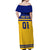 Sweden Hockey 2024 Off Shoulder Maxi Dress Tre Kronor Come on - Wonder Print Shop