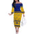 Sweden Hockey 2024 Off The Shoulder Long Sleeve Dress Tre Kronor Come on - Wonder Print Shop