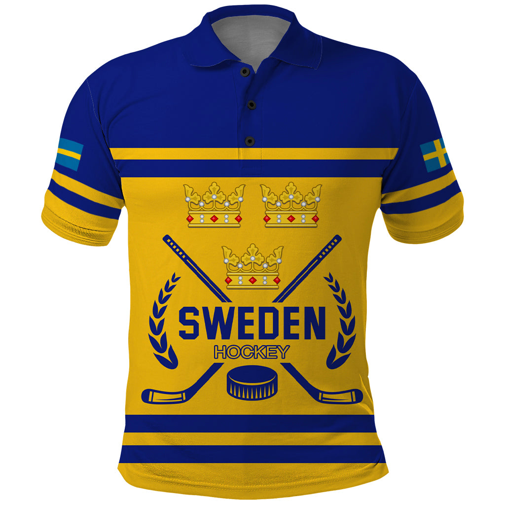 Sweden Hockey 2024 Polo Shirt Tre Kronor Come on - Wonder Print Shop