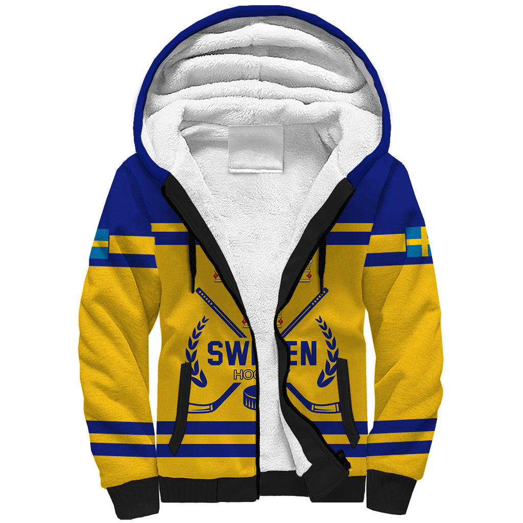 Sweden Hockey 2024 Sherpa Hoodie Tre Kronor Come on