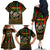 Juneteenth Celebration 2024 Family Matching Off The Shoulder Long Sleeve Dress and Hawaiian Shirt Black History June 19 - Wonder Print Shop