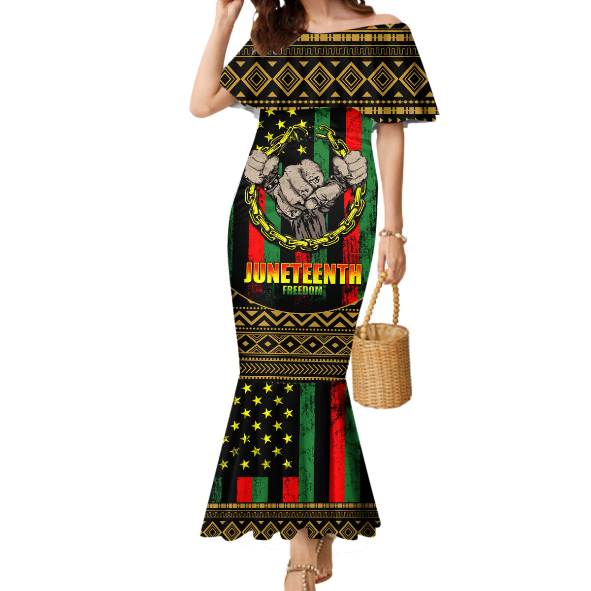 Juneteenth Celebration 2024 Mermaid Dress Black History June 19 - Wonder Print Shop