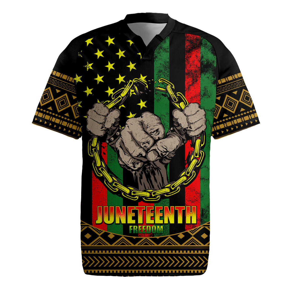 Juneteenth Celebration 2024 Rugby Jersey Black History June 19 - Wonder Print Shop