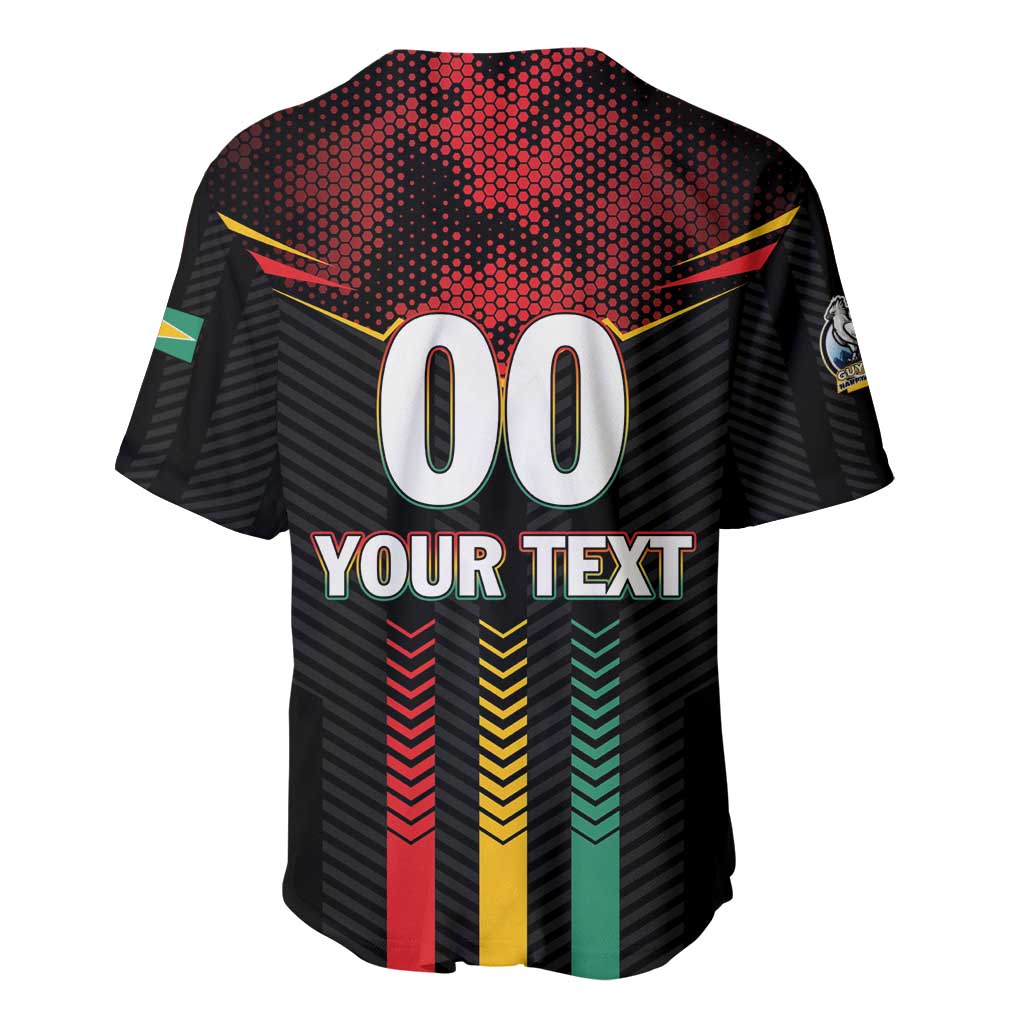 Custom Cricket Guyana Harpy Eagles Baseball Jersey Let's Go Guyana