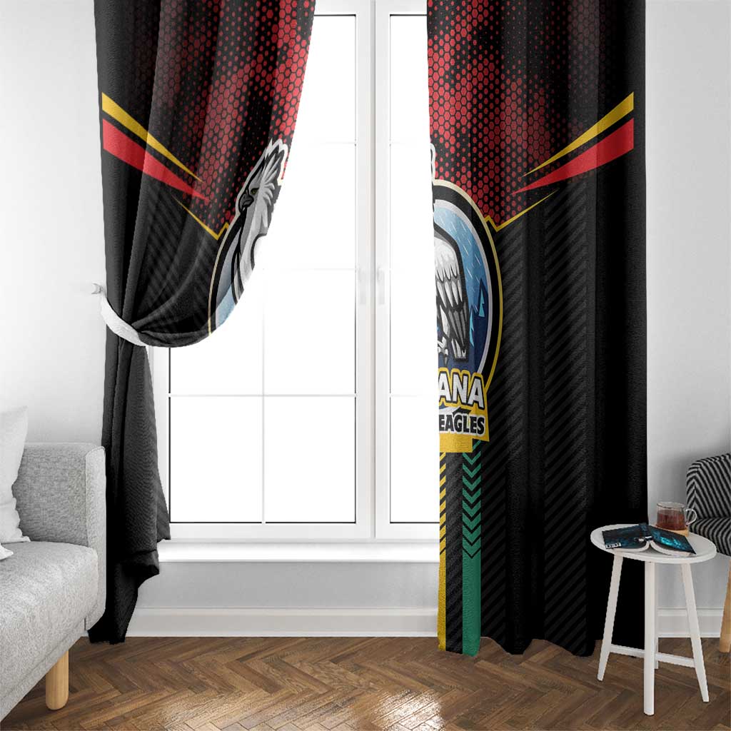 Cricket Guyana Harpy Eagles Window Curtain Let's Go Guyana