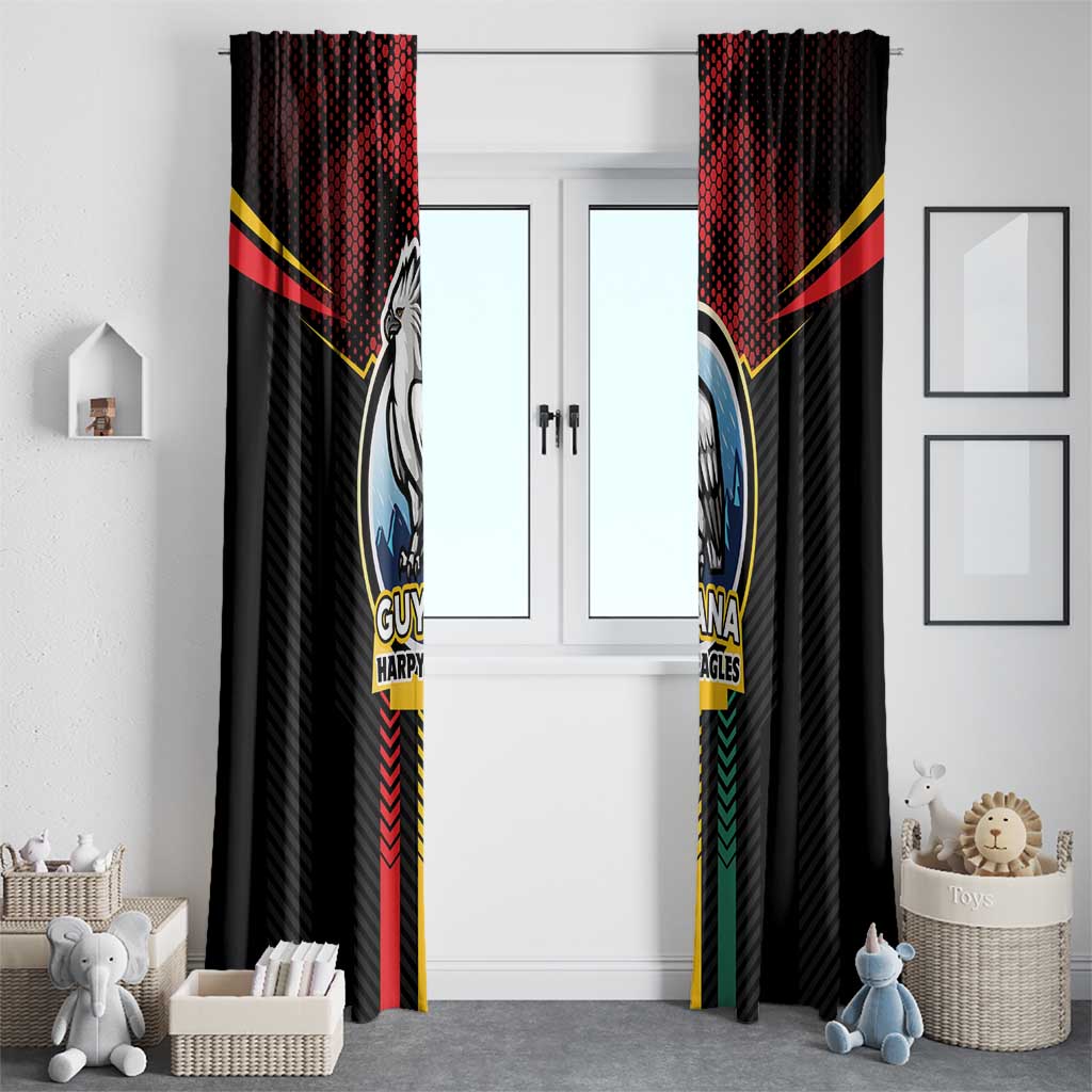 Cricket Guyana Harpy Eagles Window Curtain Let's Go Guyana