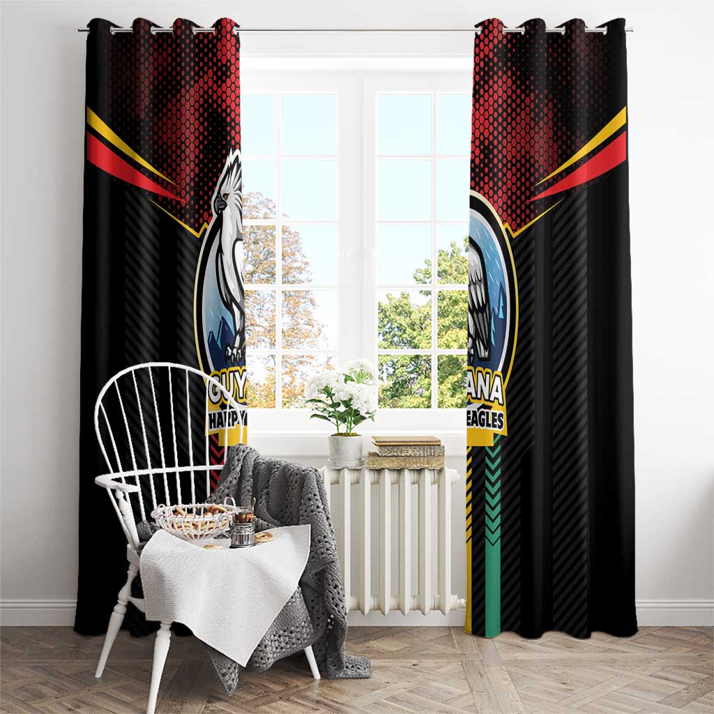 Cricket Guyana Harpy Eagles Window Curtain Let's Go Guyana