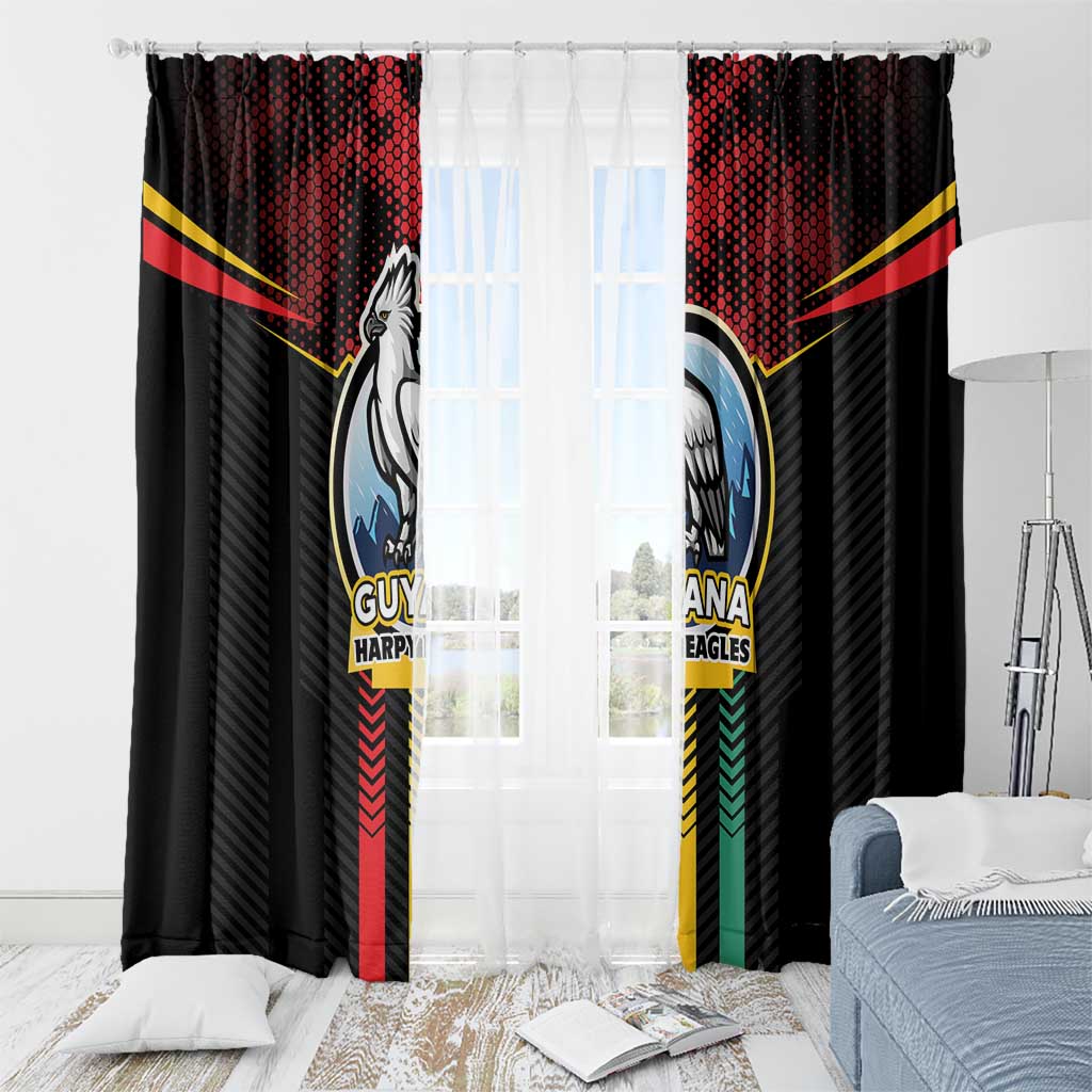 Cricket Guyana Harpy Eagles Window Curtain Let's Go Guyana