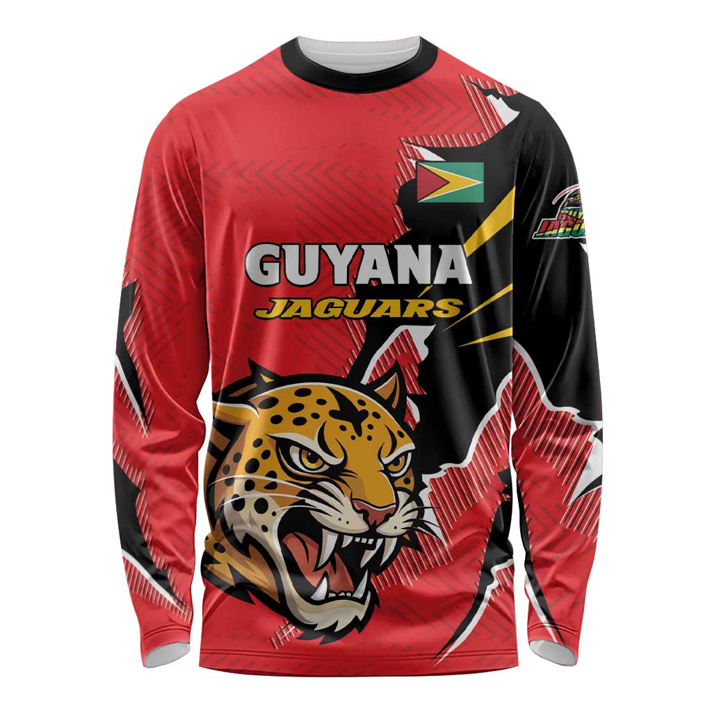 Custom Cricket Guyana Jaguars Long Sleeve Shirt Go Champion