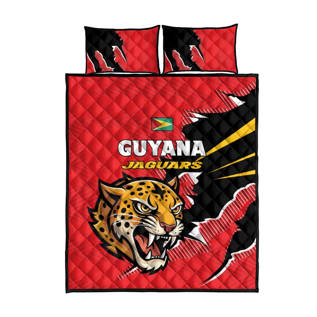 Cricket Guyana Jaguars Quilt Bed Set Go Champion