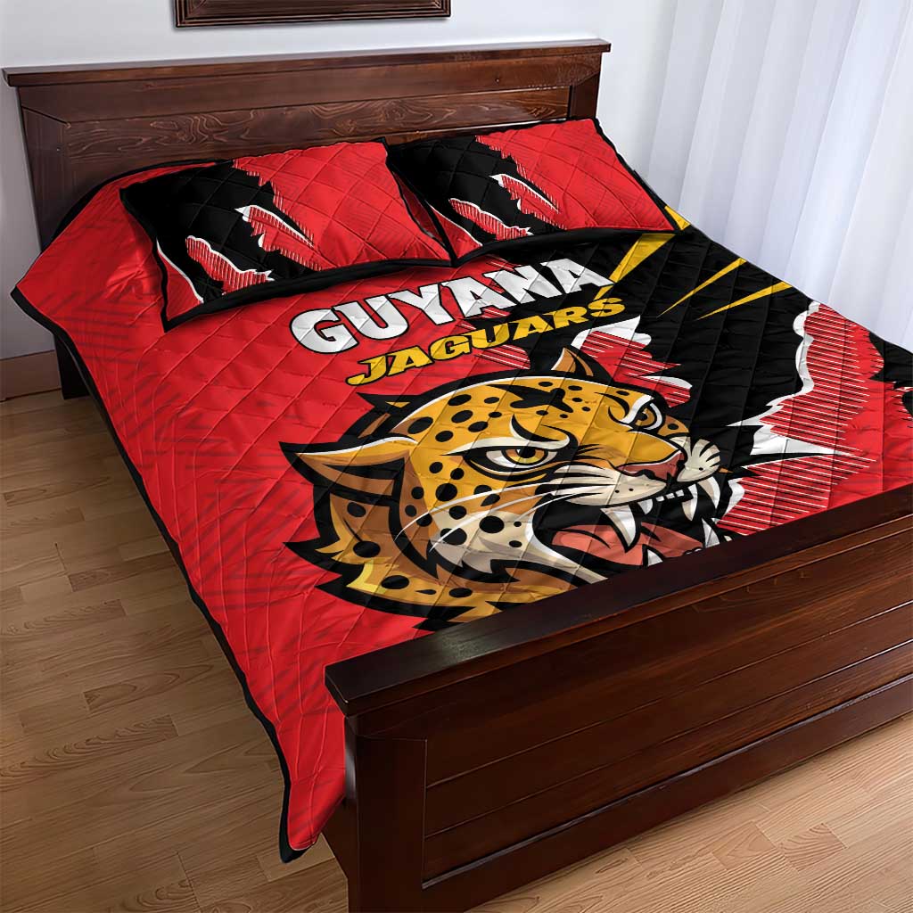 Cricket Guyana Jaguars Quilt Bed Set Go Champion